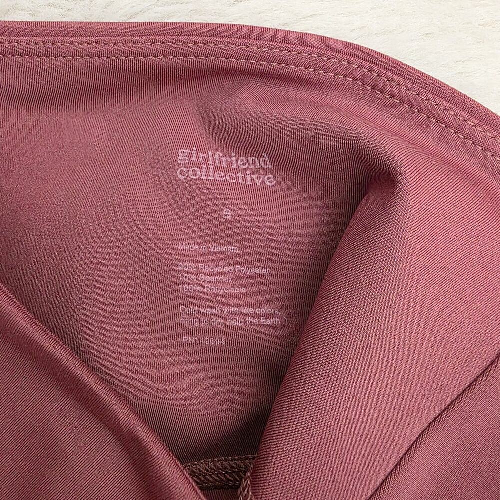 Girlfriend Collective High Rise 8" Inseam Biker Shorts Black NWT Size Small - Picture 7 of 8